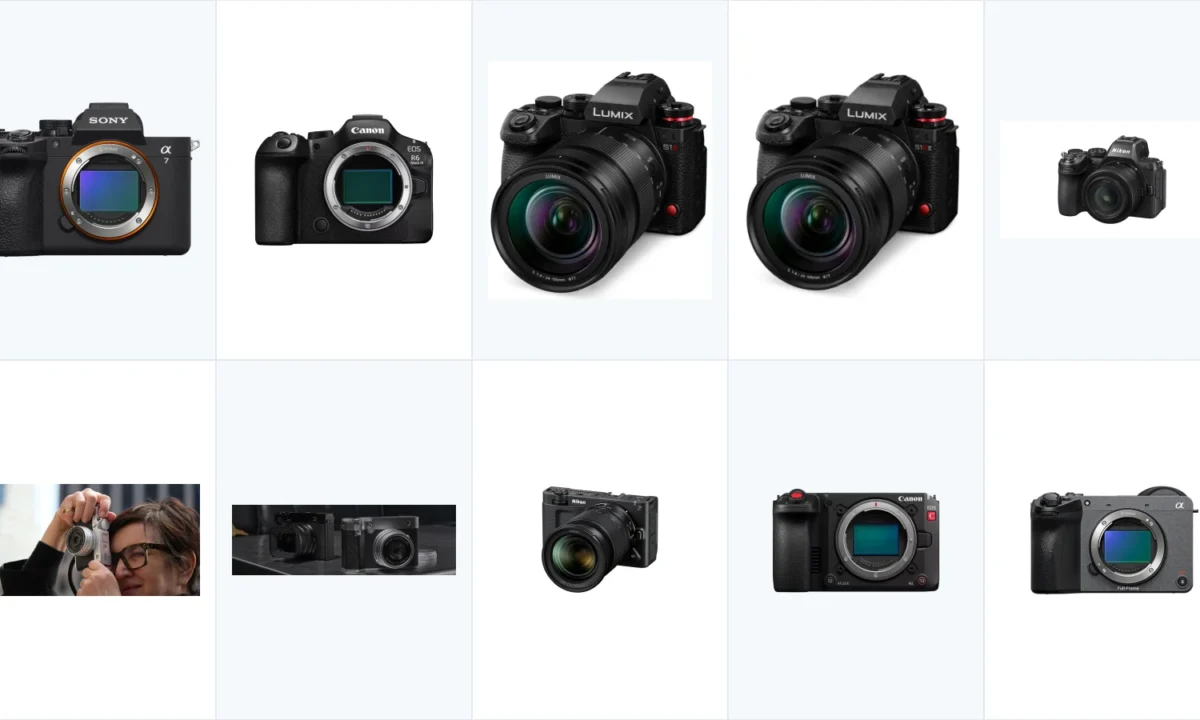 Ten recent cameras compared for photography, sports and cinematic video